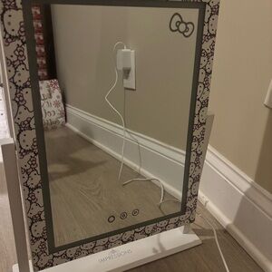 Impressions Hello Kitty Mirror with White and Gray Accents and bows